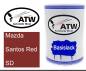 Preview: Mazda, Santos Red, SD: 500ml Lackdose, von ATW Autoteile West.